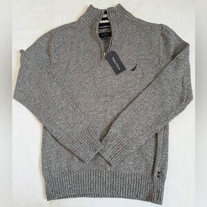 Nautica Boys Solid 1/4 Zip Pullover